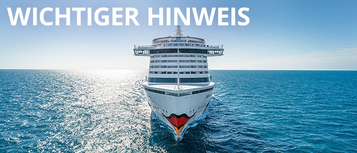 Mehr über den Artikel erfahren AIDA – Aktuelle Reiseabsagen und Reiseguthaben