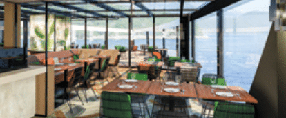 Restaurant auf den nicko cruises Schiffen