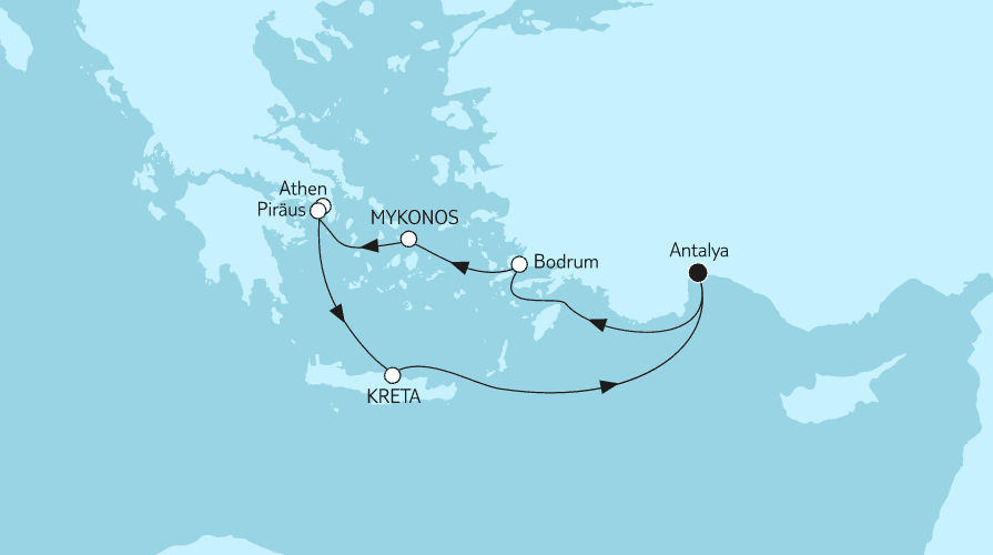 Östliches Mittelmeer mit Kreta