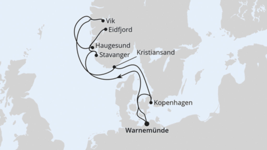NORWEGENS FJORDE AB WARNEMÜNDE 1