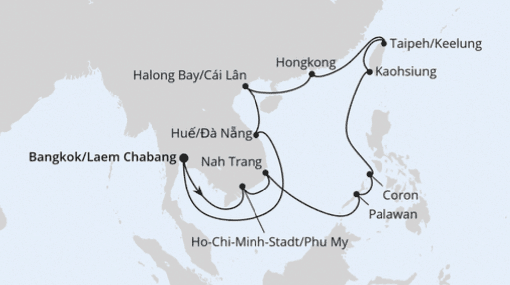FEIERTAGSREISE VIETNAM, PHILIPPINEN & HONGKONG AIDA