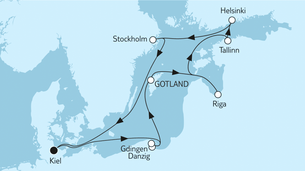 Ostsee mit Helsinki & Danzig