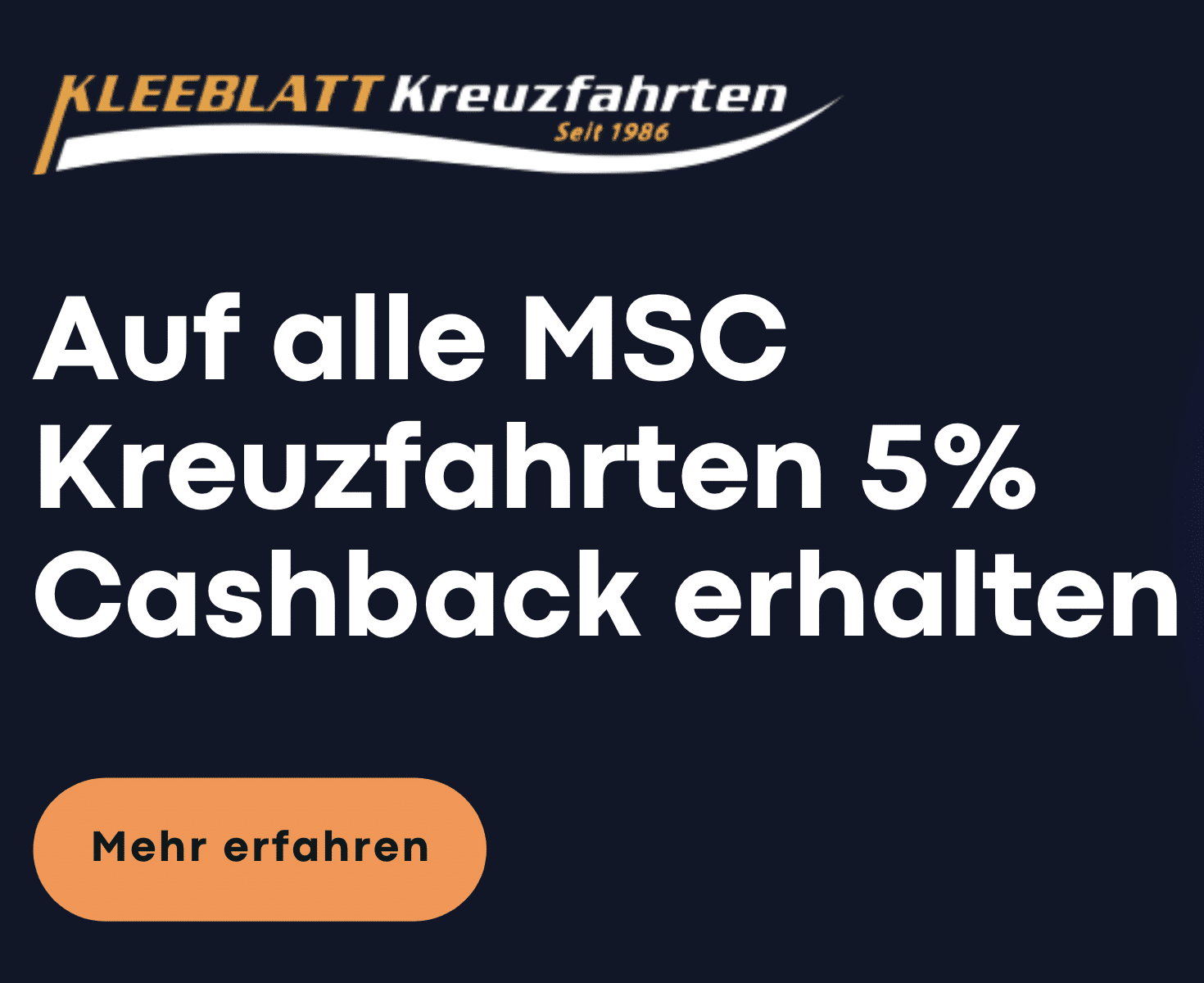 Mehr über den Artikel erfahren MSC Kreuzfahrten mit 5% Cashback