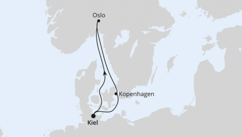 KURZREISE NACH OSLO & KOPENHAGEN AB KIEL