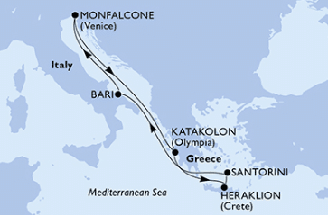 MSC Musica Adria & Griechenland